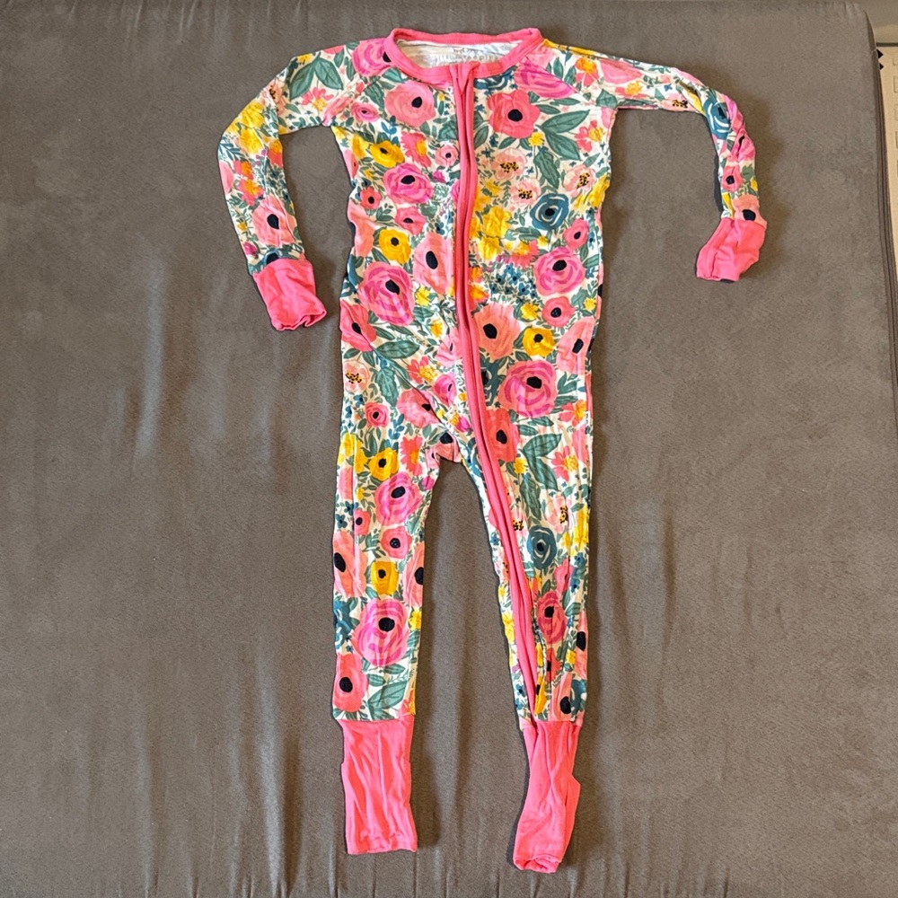 Little Sleepies Floral Zippy - 18-24 Months